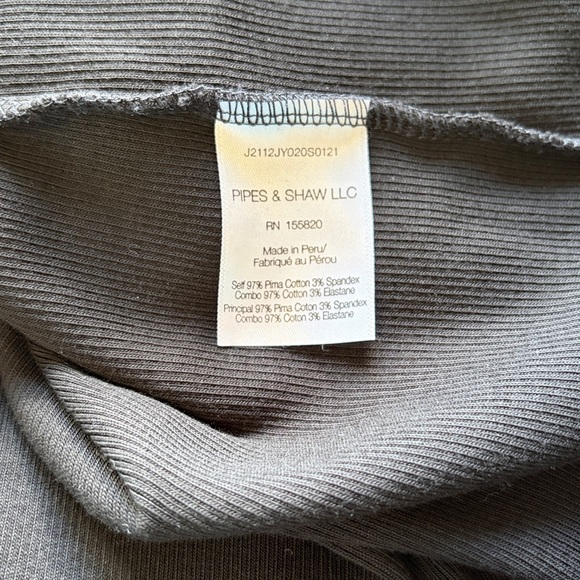 VERONICA BEARD  Clydes Top Black Flare Sleeve Ribbed Shirt Sz M - Picture 7 of 11